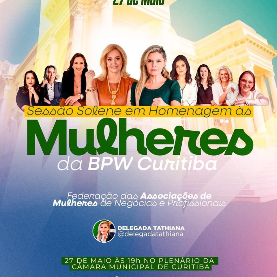 Sessão Solene na Câmara Municipal - Homenagem a BPW Curitiba
