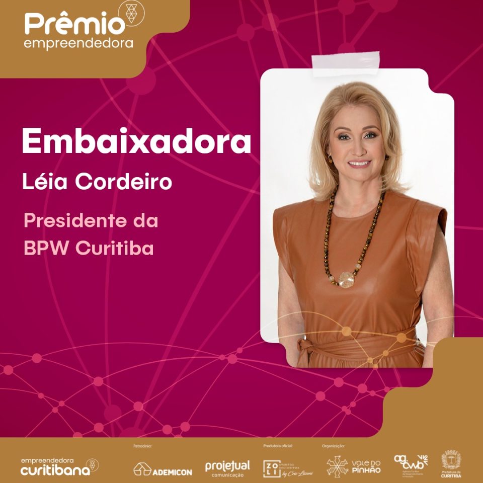 Léia Cordeiro é Embaixadora do Prêmio Empreendedora 2025